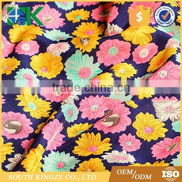 High quality cotton linen floral design wax print fabric african