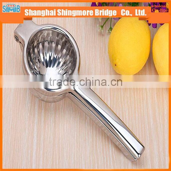 best selling high quality standard 304 stainless steel manul lemon squeezer