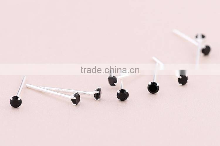 Wholesale Fashion european Jewelery 925 Sterling Silver CZ Stud Earrings