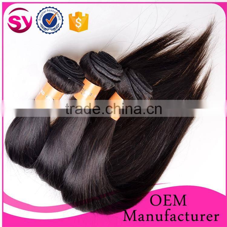 7A grade human hair weaving,Brazilian human bundle