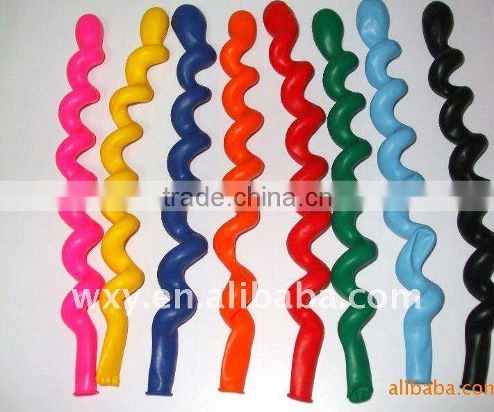 Colorful screw balloon