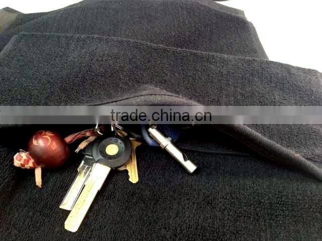 custom gym towel whith pocket zip towel