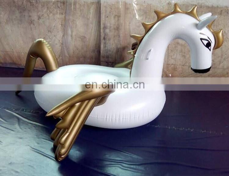 2017 New Custom Giant 6P Eco-friendly PVC Water Pool Floats Inflatable Colorful Pegasus Float Toy With Multicolor