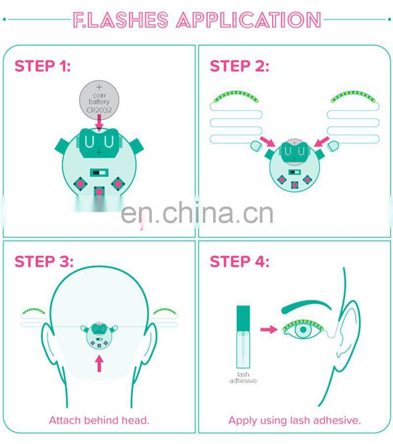 Newest shining charming LED eyelashes for party halloween christmas Powered LED Lashes