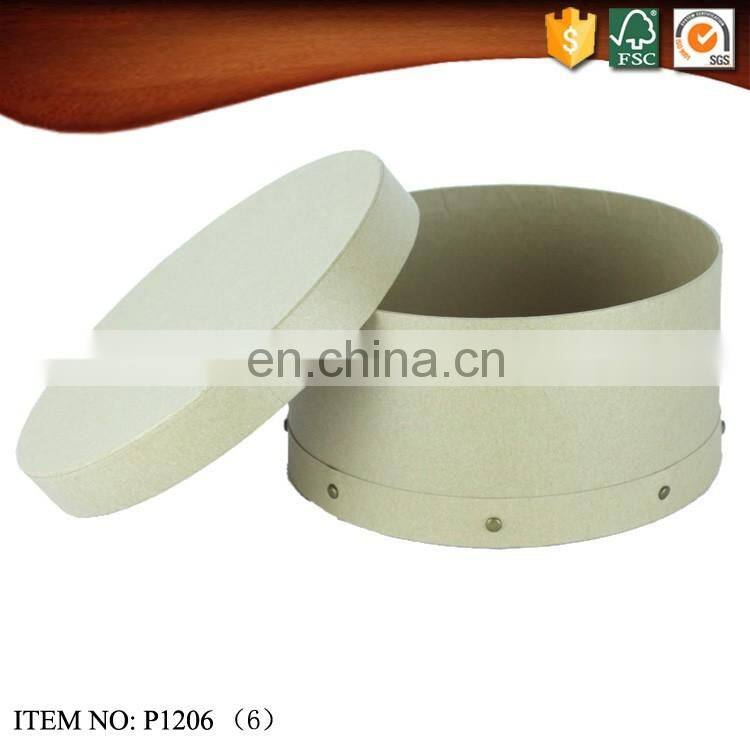 Kraft Paper Round Hat Box Wholesale
