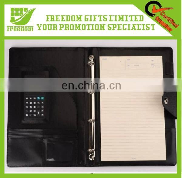 Advertising Logo Printed Leather Notebook With Calculator