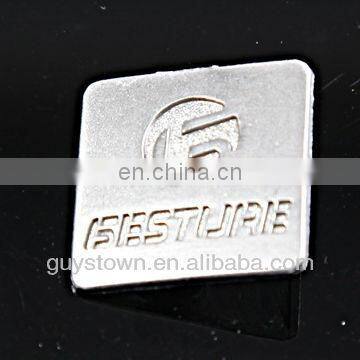 custom alloy metal logo badge plate for Garment Accessories