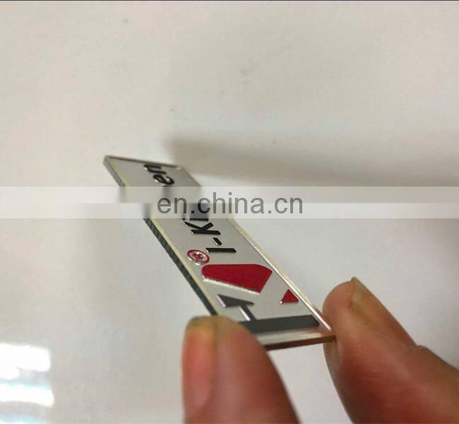 customized kitchen metal Hardware logo plate