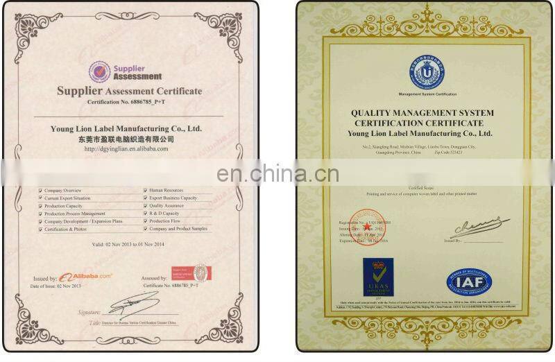 garment cloth fabric damask woven labels