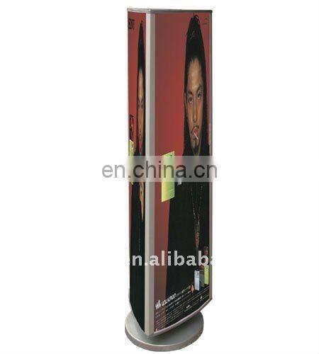 Hot Sell Three Sided Rotating Light Box, Customize Logo