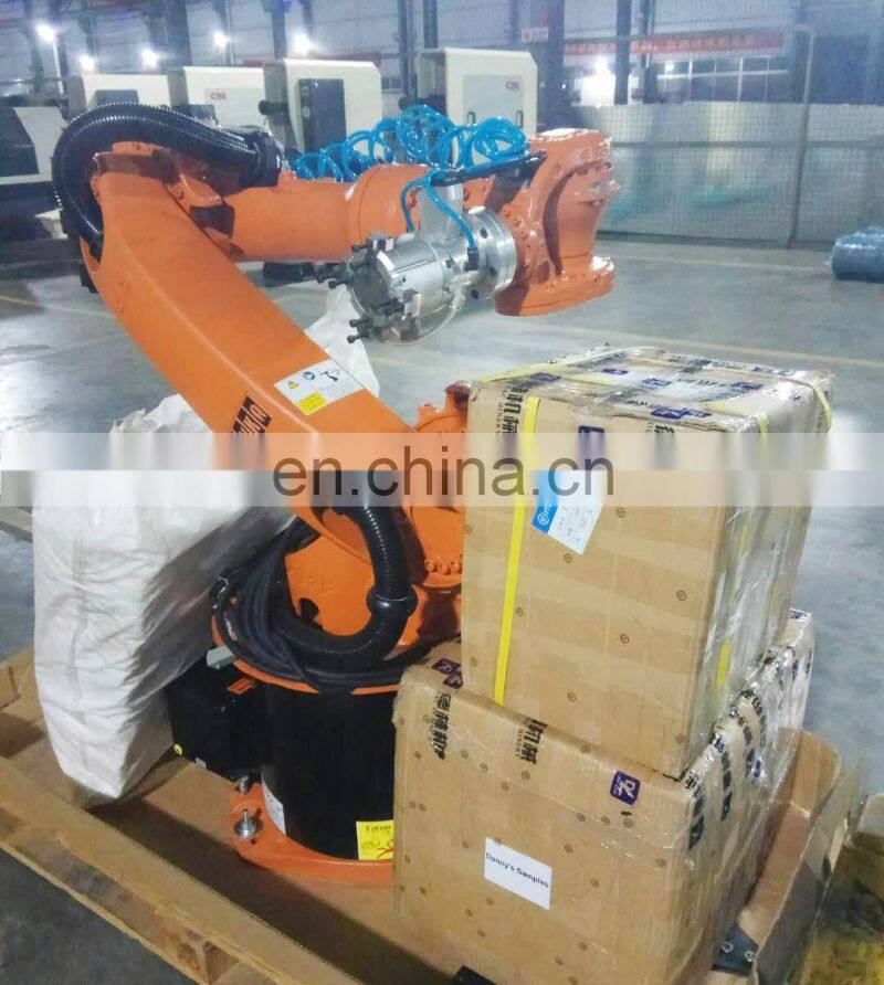 Automatic grinding polishing processing metal spare parts robot polishing machine for faucet