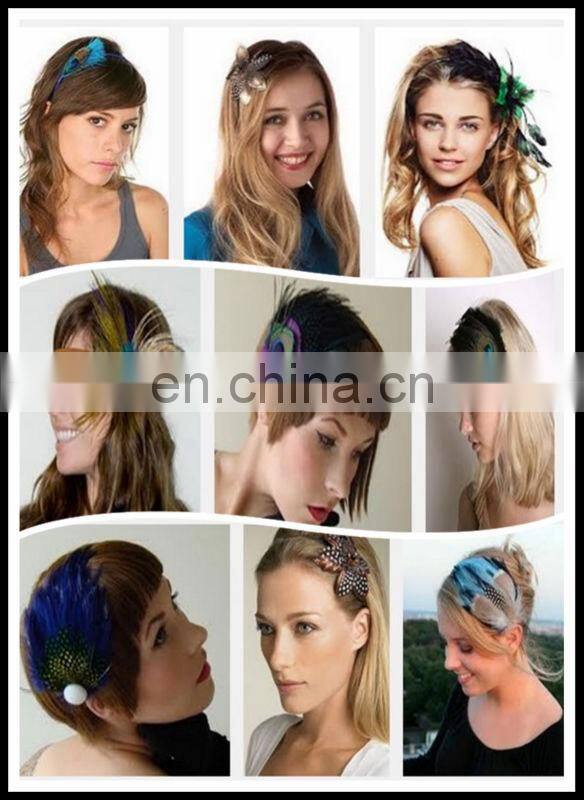 NEW! Hot sell Tourquoise / Brown Nagorie Curled Goose feather pads