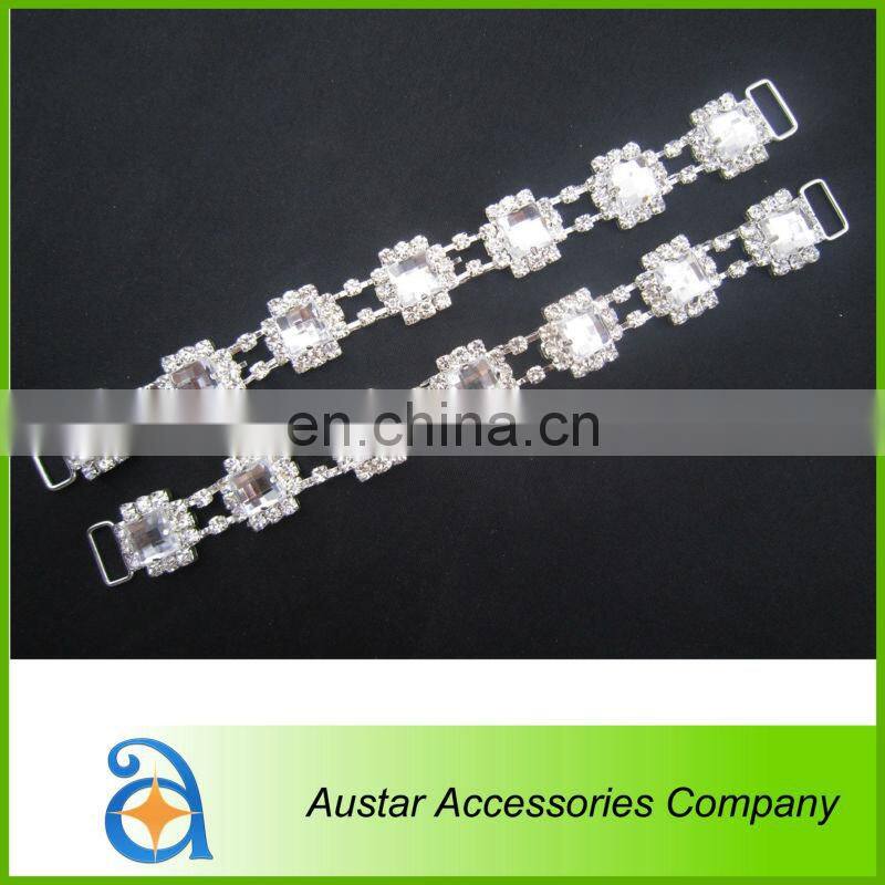 diamante bikini connector with Crystal AB stone & gold base for swimwear