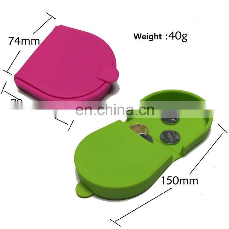 Women wallet Pouch Square and Oval Squeeze Cheap Small Silicone Coin Purse