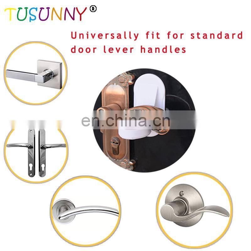 Childproof Safety Door Lever Lock (2 Pack)