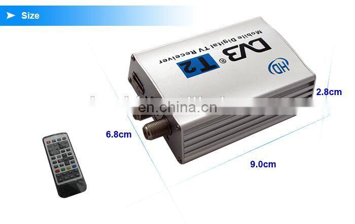 HD /SD dvbt TV box with stable speed for all cars