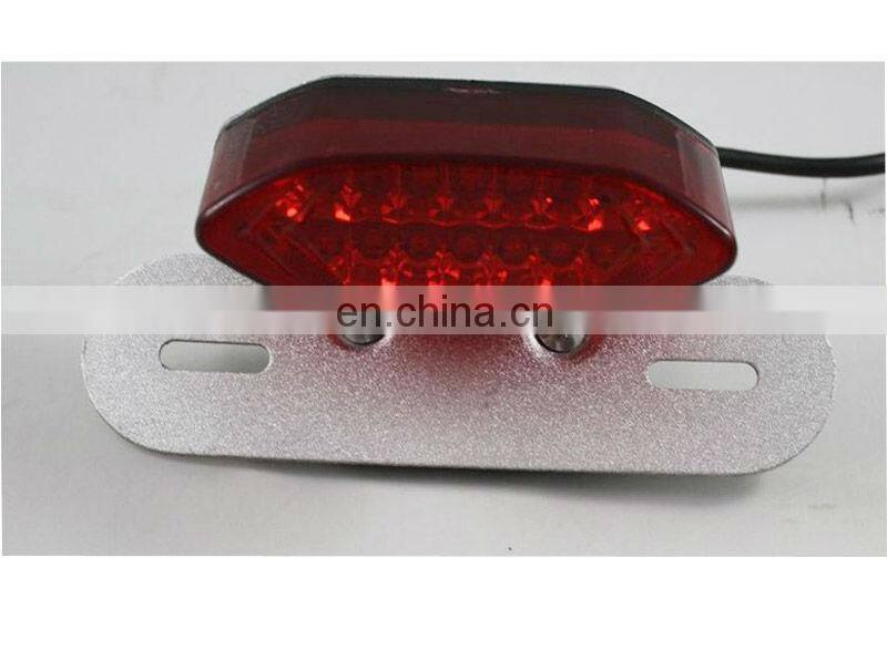 Universal motorcycle led tail light , motorcycle led stop turn tail light with plate light ,turn signal light