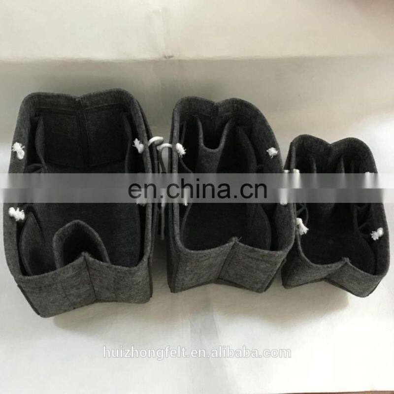 Felt Cosmetic Make Up Handbag Purse Organizer Bag