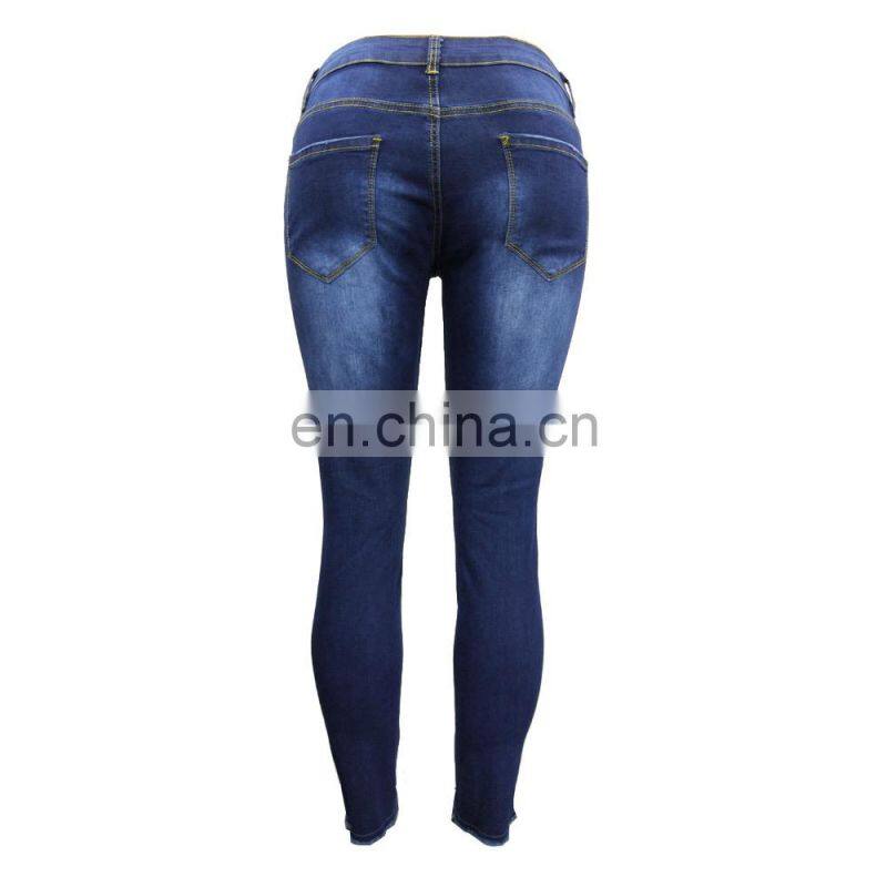 DiZNEW 2019 USA OEM Brand Customized High Waist jeans levanta cola
