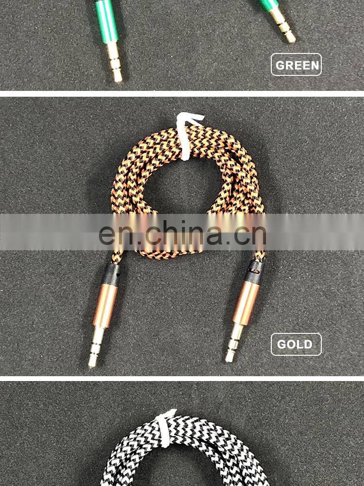 AUX audio cable 3.5mm male to male recording cable 1m audio cable jack