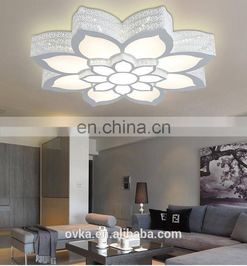 Creative flowers warm home lighting acrylic ceiling lamps