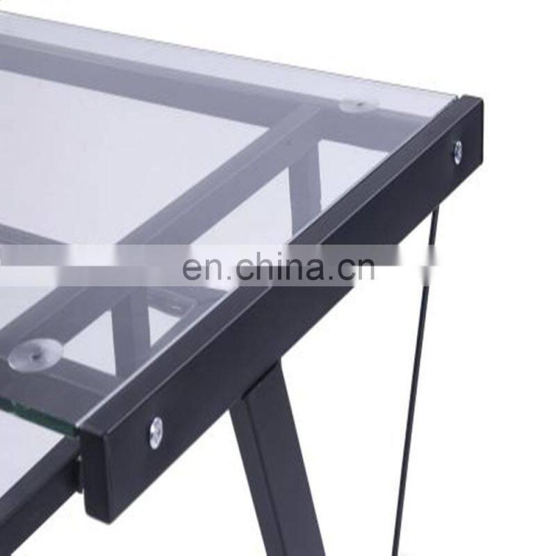 glass top desk