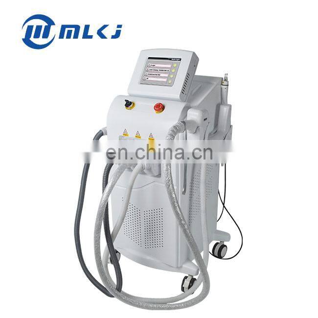 Hottest stationary multifunctional 808nm diode laser nd yag laser elight rf machine