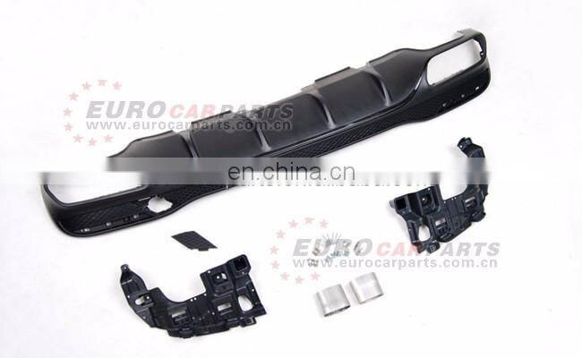 GLE63 diffuser for GLE Class W166 SUV to GLE63 style diffuser with exhaust tips