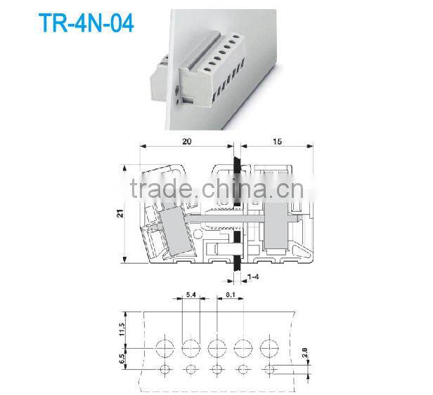 8.10mm 300V 30A Through Panel Terminal Block Phoenix Contact