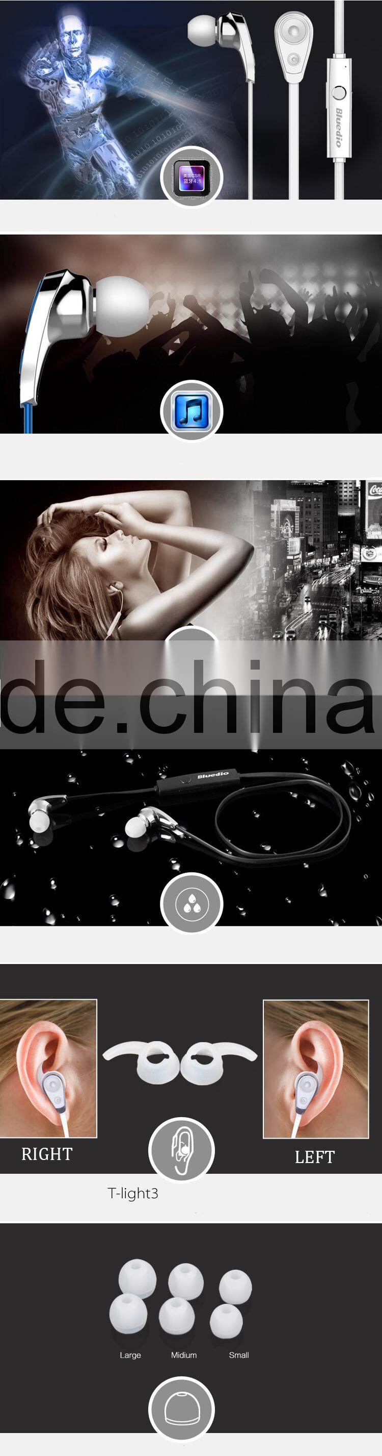 Wireless Bluetooth 4.1 Sports Sweatproof Stereo Bluetooth Wireless Headphone, Handsfree In-Ear Music Bluetooth Earphone