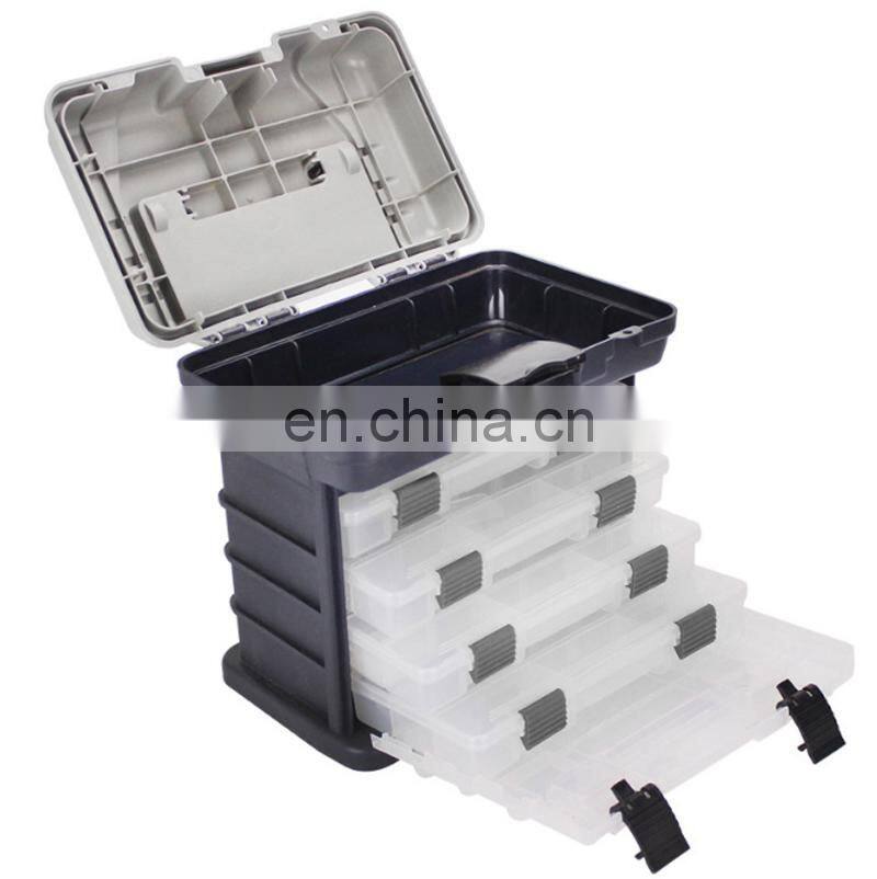 27*17*26cm Waterproof ABS Fishing Tackle Seat Fishing Accessories Swivels Hook Lure Bait Storage Fishing Tackle Box