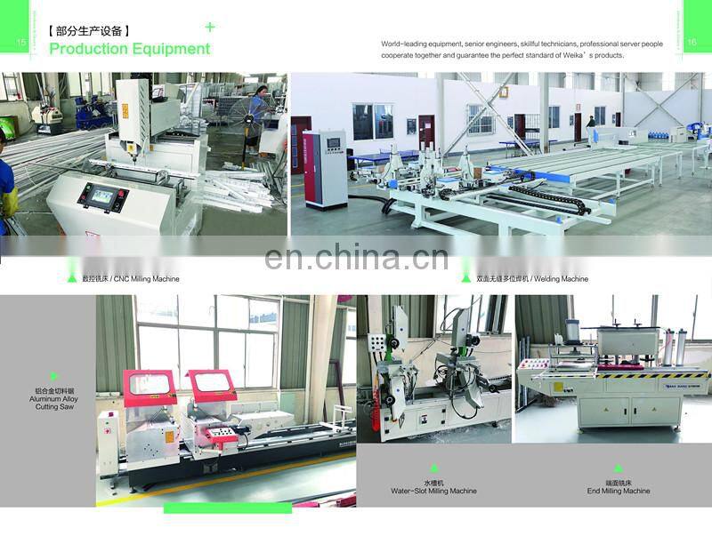 Cheap pvc aluminum glass bifold passive window door