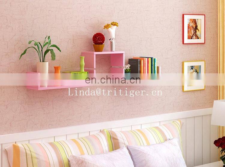 Eco-friendly set of 3 piece floating wall shelf ledge