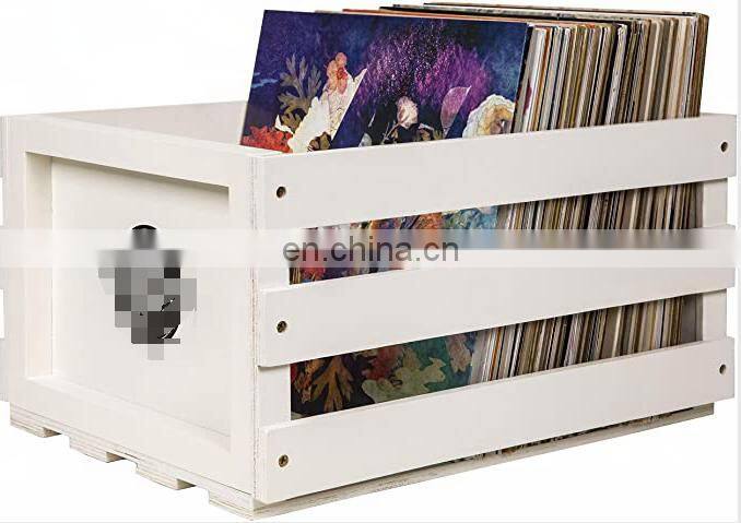 Cheap Wooden Record Storage Crate for wholesale