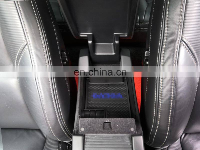 Black Armrest Storage Box Tray Fit for Volvo S60 S60L V60 XC60 with Mat and Logo Accessories Car Styling