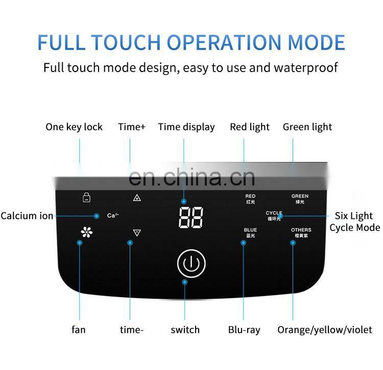 Portable 6 Color LED Light Machine PDT Therapy Facial Rejuvenation Skin Care Beauty Instrument Wrinkle Acne Removal Anti-allergy