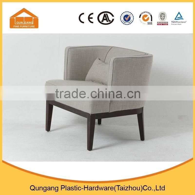 modern design wooden low back round lounge sofa chair