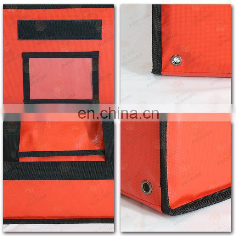 Heated Insulated Pizza Food Warmer Delivery Cooler Box Bags Backpack 500D PVC