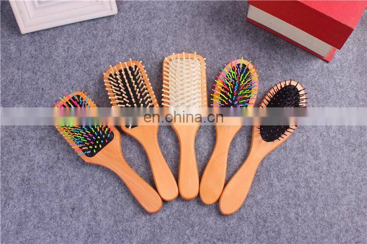 Wooden Bamboo Hair Brush Improve Hair Growth Wood hairbrush Prevent Hair Loss Anti-static Comb