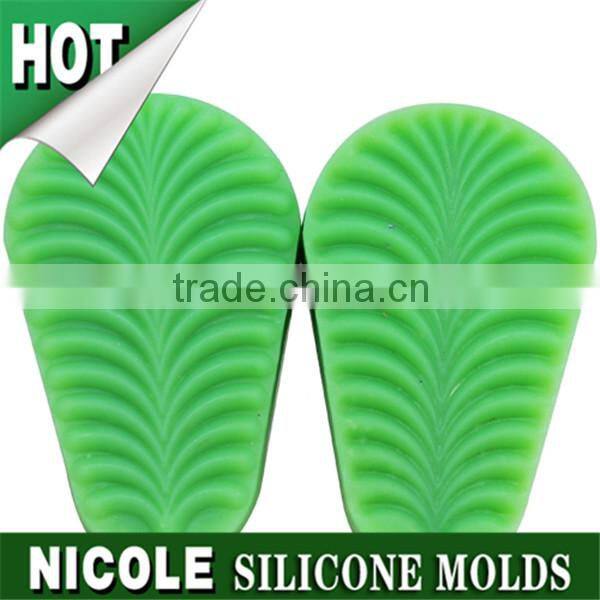 Nicole factory Q0019 handmade leaf shape silicone mold for sugar craft cake decorating