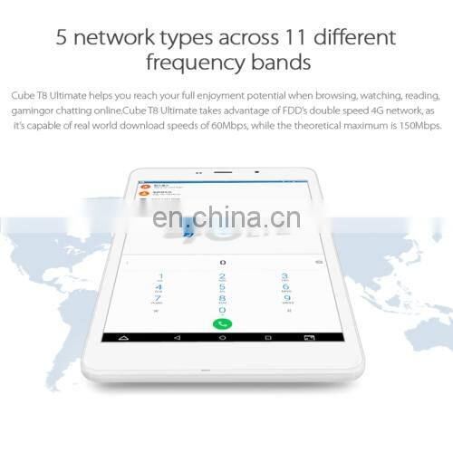Cube T8 plus ultimate 4G LTE Phablet Tablet PC 8" Android 5.1 Lollipop 2GB RAM 16G ROM GPS WiFi Dual SIM