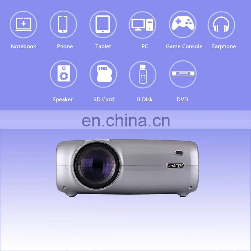 Best Seller UHAPPY U43 4.3 inch LCD Screen 1080P HD Mini Projector with Remote Control Support USB / SD / HD / VGA / AV