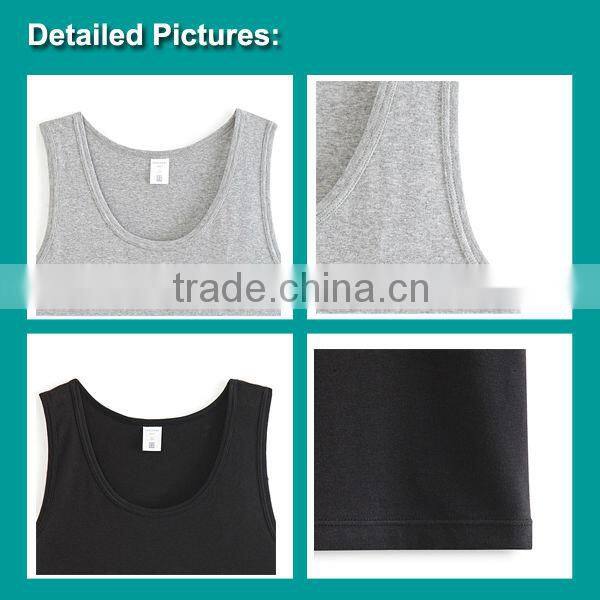 Plain 100% Cotton tank top custom Man's Vest China Supplier