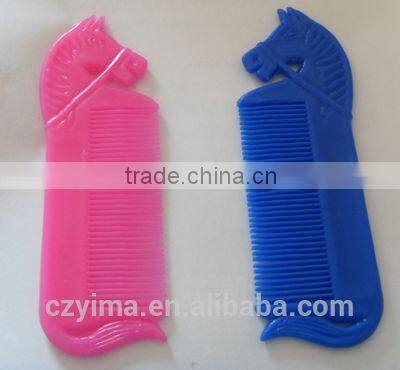 plastic horsehead mane& tail comb