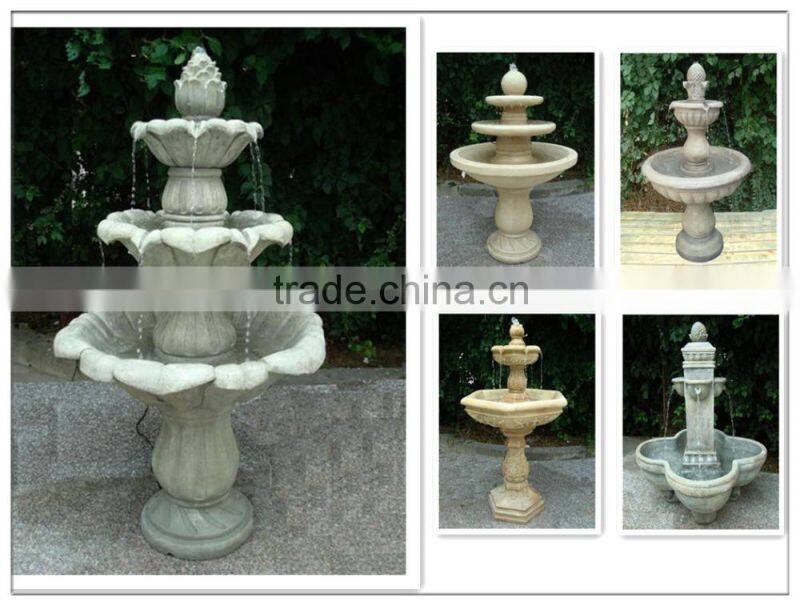 2015 new cement garden water feature