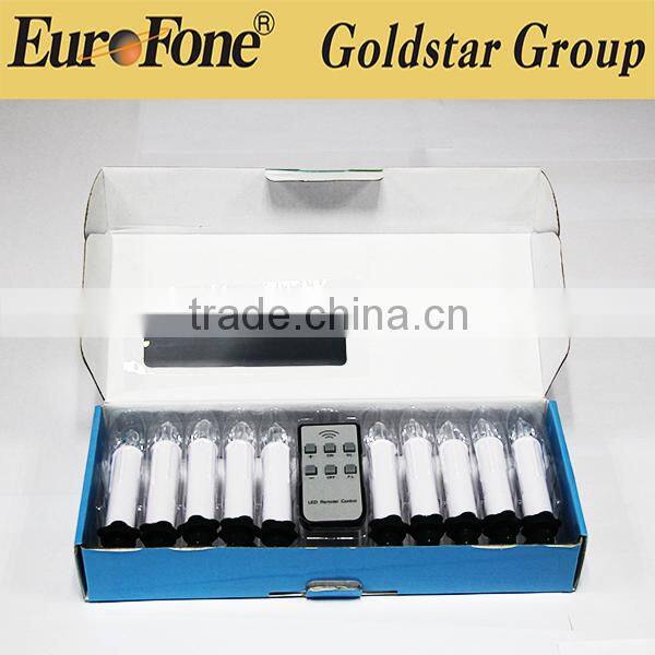 2016 china supplier christmas decorative taper candles for lighting and decoration