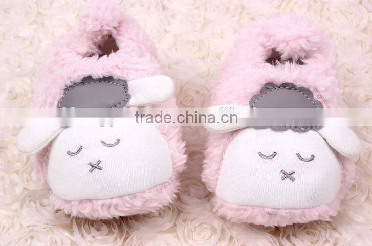 2015 autumn and winter baby shoes the new style of coral velvet lamb does not fall shoes baby toddler shoes