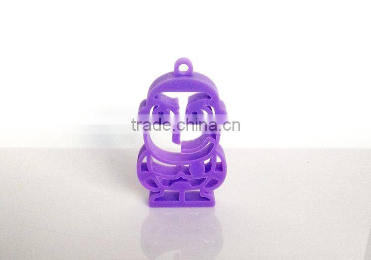 2015 Particular small silicone keychains/ charms pendants/ Pierced pendants