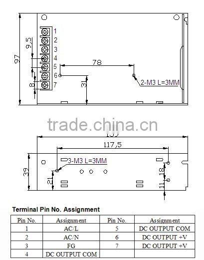 CCTV monitoring camera applicable constant voltage ac dc 100w led driver 12v