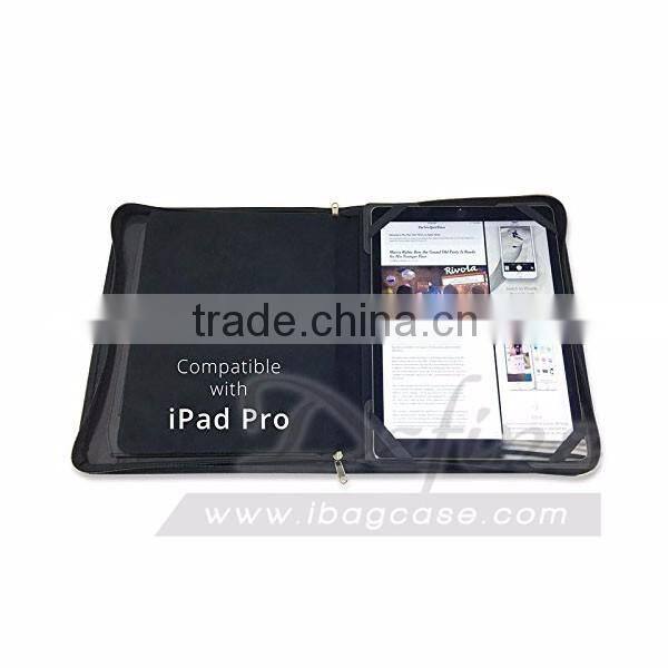 High Quality Black A4 PU Leather art portfolio case